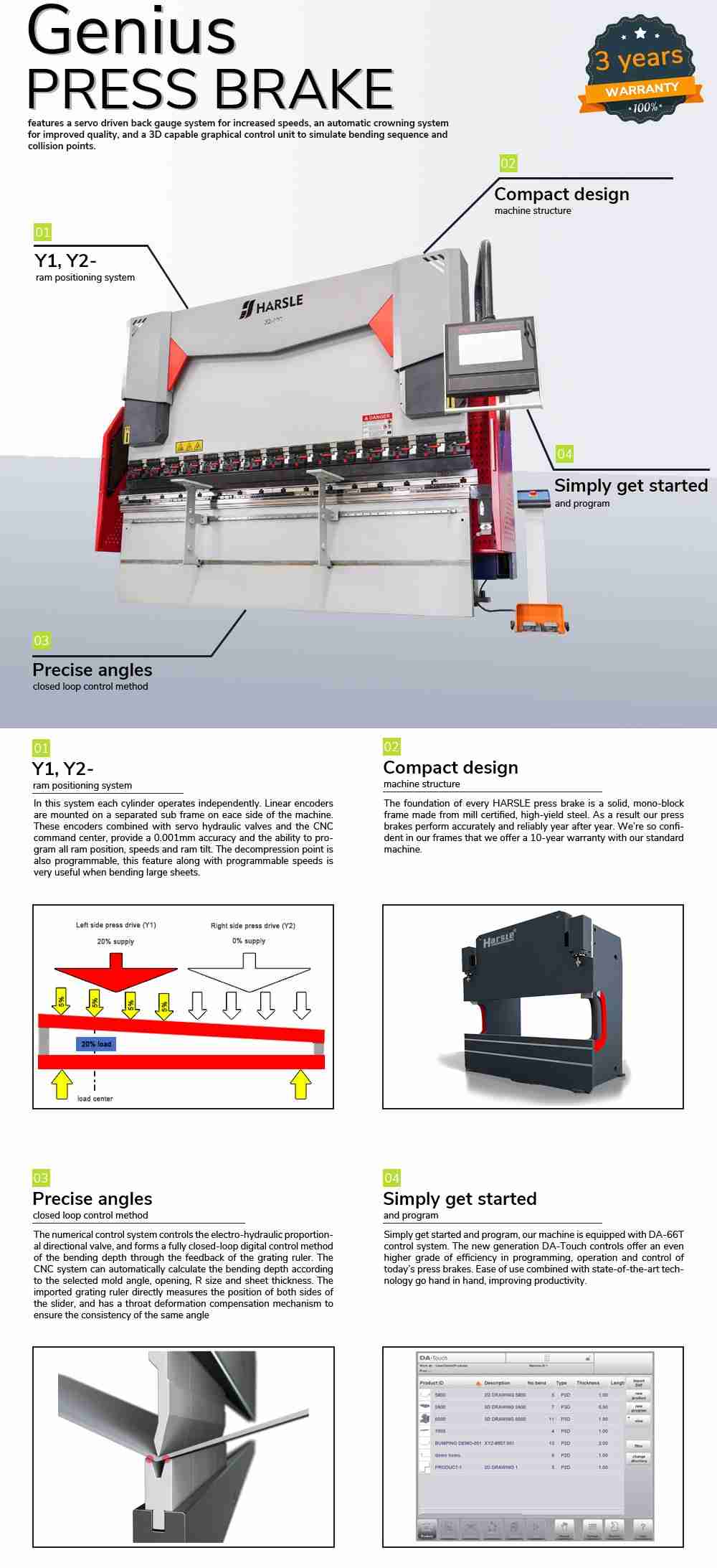 100T Hydraulic Press Brake with S640 1 100T Hydraulic Press Brake