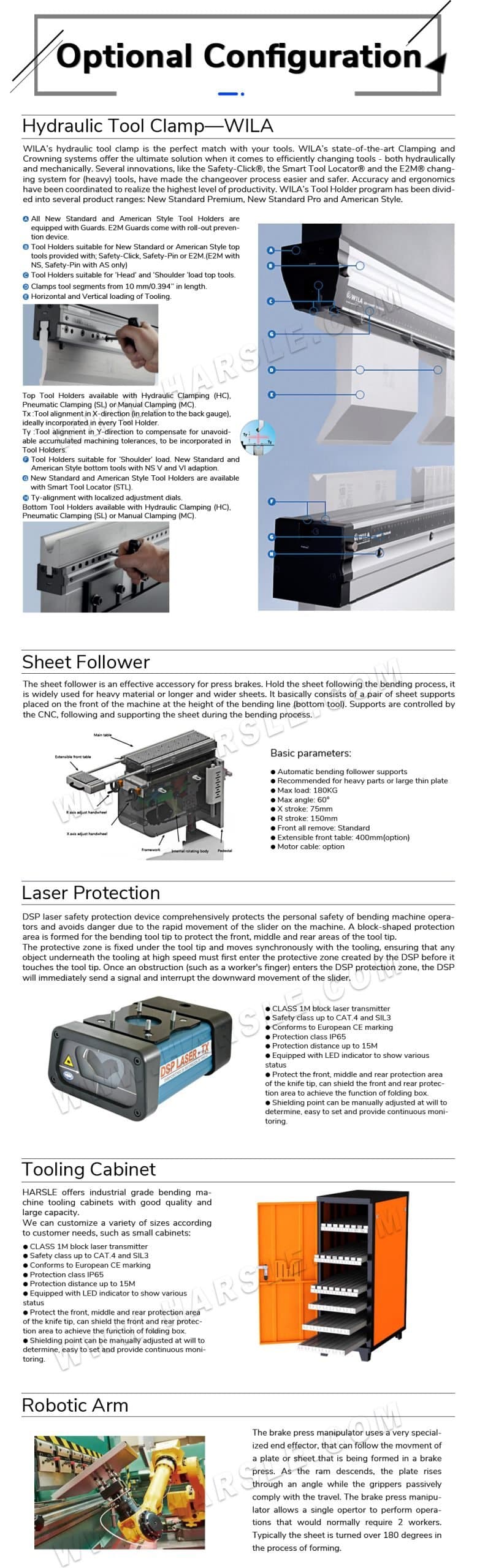 100T Sheet Metal Press Brake with DA69T 3 اضغط على الفرامل